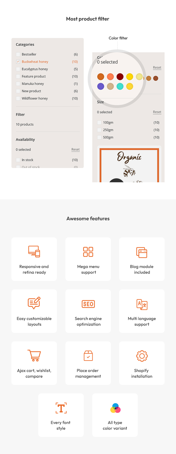 Honee - Honey Single Product Shopify 2.0 Theme